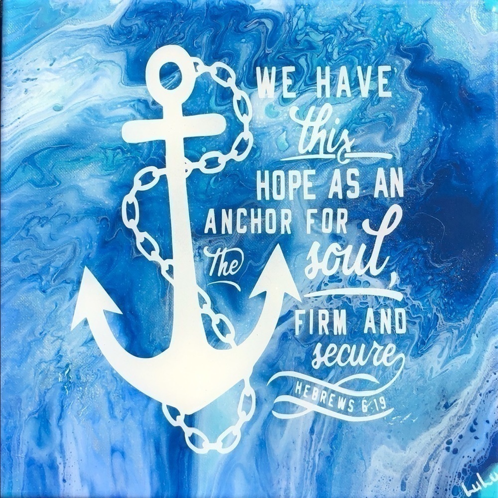 CUSTOM Inspirational 12” Square Ocean Resin Wall Art